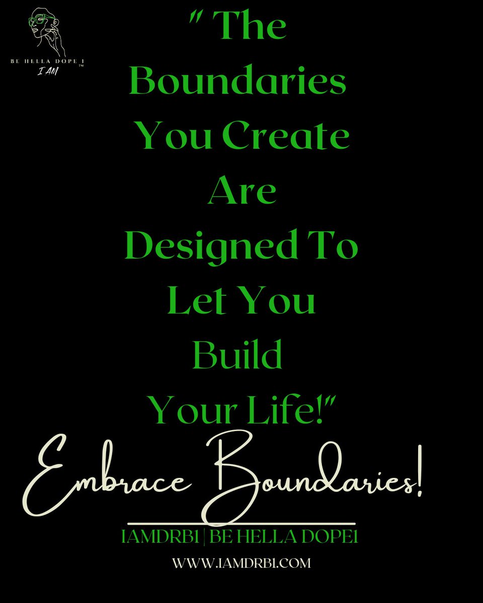 IAMDRB1's tweet photo. CREATE BOUNDARIES 💜The degree of your happiness is not only based on how you LOVE &amp; RESPECT yourself; But also on the boundaries YOU create! #CoachB1 #Boundaries #Loveyourself #Selflove #Relationships #Healthylifestyle #BEHELLADOPE1 #Women #IAMSHE1 #Empowerment #BEHELLADOPE1 https://t.co/ByrkLNkuE7