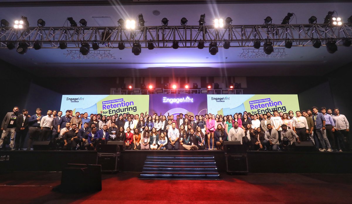 avlesh's tweet image. It takes a village to raise a child.

This incredible bunch in the picture works tirelessly for many months to bring you each edition of #EngageMint - which keeps getting bigger and better by the day. Thanks, folks.

We hosted 1000+ people in the BLR-23 edition and ran packed…