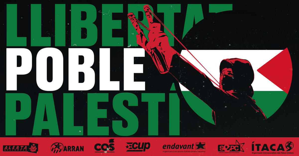 🔴 L'esquerra independentista enviem tot el nostre suport al poble palestí que lluita pel seu alliberament.