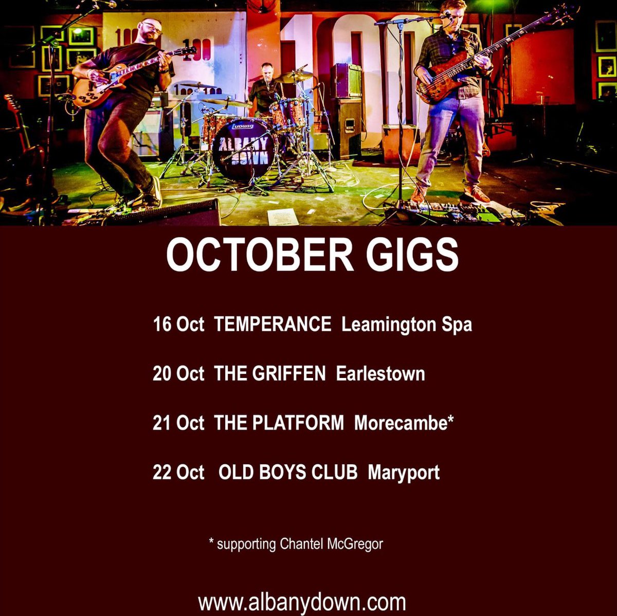 We have 4 awesome gigs for you this month when we will be performing songs from new album, as well as favourites from our previous albums
facebook.com/albanydown/eve…