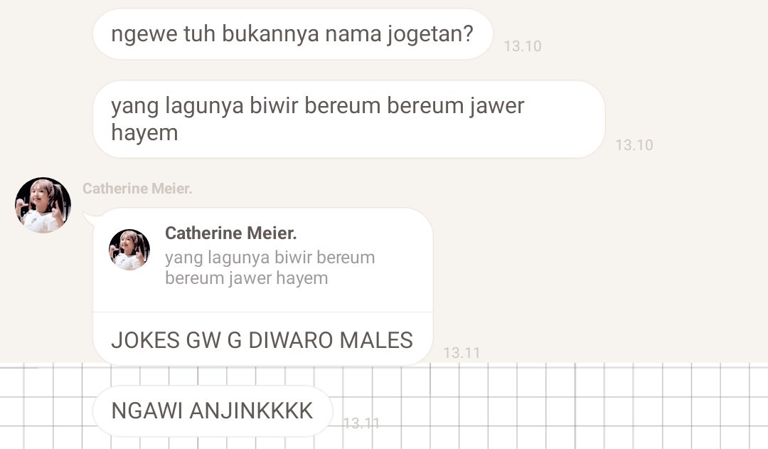 kasabelasan's tweet photo. jokesnya Cindy ga sampe di kita 😅 @elinpokopants https://t.co/1m0duw2PF2