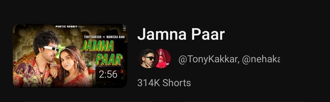 cholebhature40's tweet image. #JamnaPaar song craze is next level 🔥
314k shorts on youtube 😳🥳

#ManishaRani #ManishaSquad