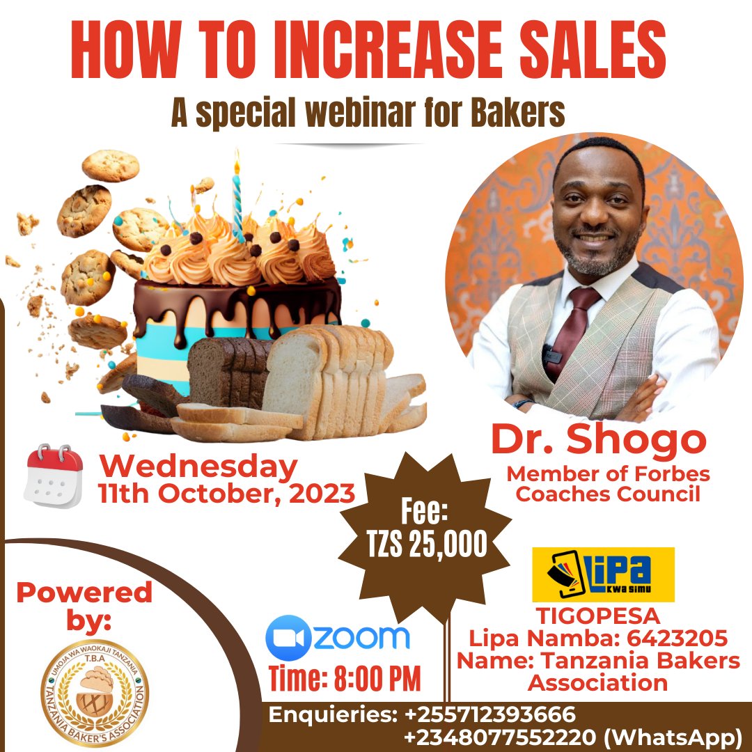 'Unlock the Secret Recipe to Boosting Sales! 
Join us for a special webinar tailored for bakers. 🍰📈 #bakingsuccess
#bakingbusiness #salesboost