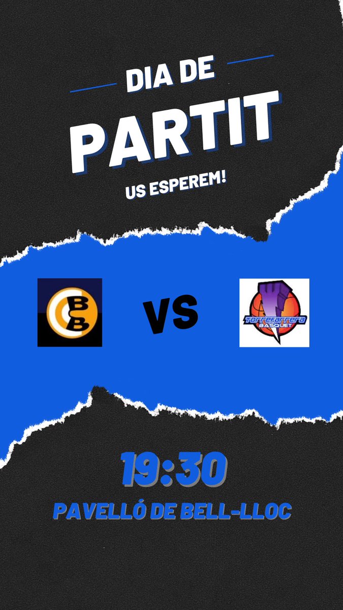 Dia de partit! Us esperem! 

#123BellLloc #123Equip 
<a href="/AjuntamentBLLC/">AjBell-lloc</a>