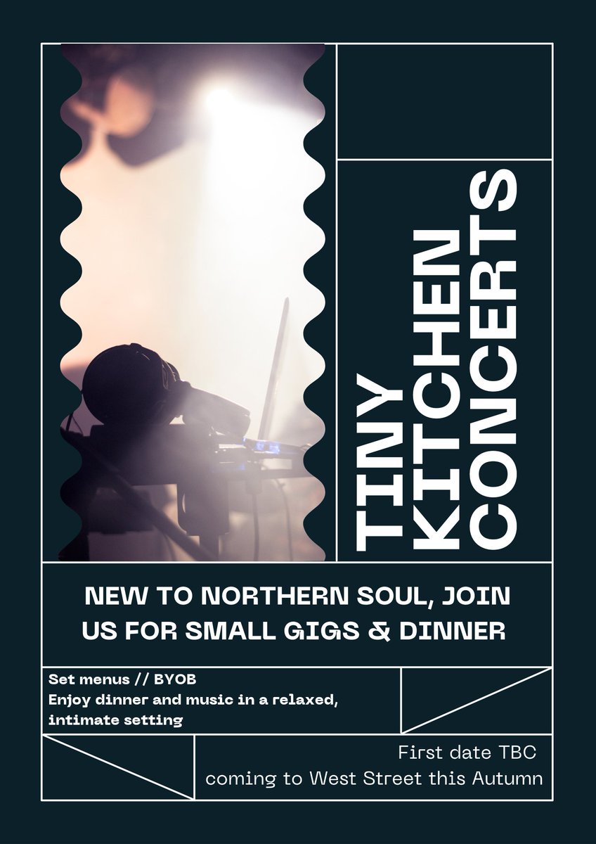NrthrnSoulKitch's tweet photo. TINY KITCHEN CONCERTS
Dinner and a small intimate set // Bringing people together with food and music - first date to be announced soon
#NorthernSoulKitchen #TinyKitchenConcert https://t.co/Novj4v8PSg