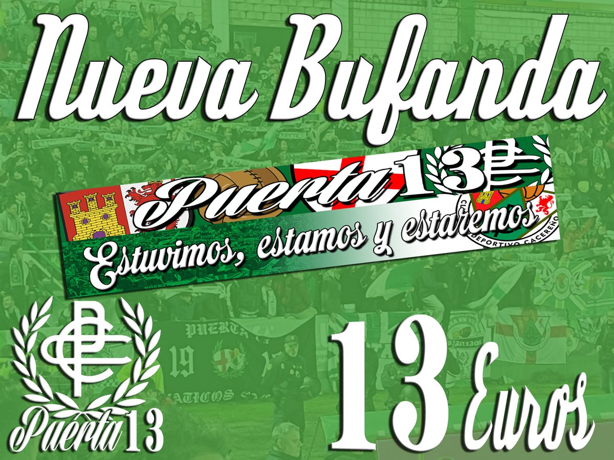 Nueva bufanda ya disponible. Hazte con la tuya el sábado antes del partido!!