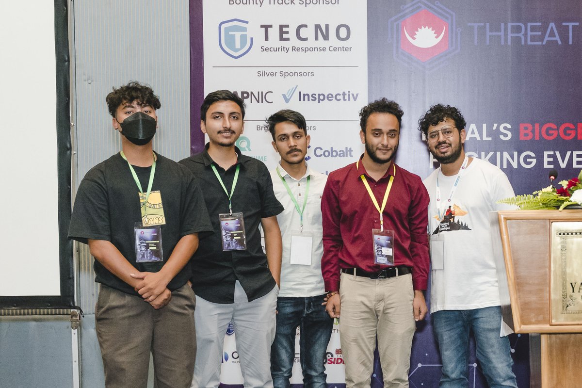 THREAT CON 2023 CTF, in partnership with CyberTalents, has wrapped up with a BANG!

Among 38 teams actively participating in THREAT CON 2023 CTF, pwnfused was able to secure 3rd position. Congratulations, we can't wait to see your triumphant comeback next year!