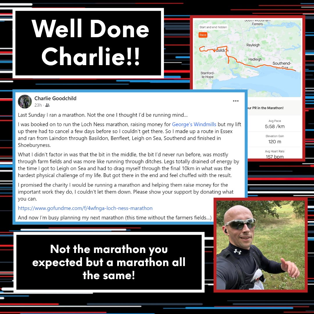 gswindmills's tweet photo. An incredible effort Charlie!
You can still donate here: https://t.co/sPlGjLBmrs
#lochnessmarathon #runlochness #sponsoredrun #charitywork #scotland #marathon #georgeswindmills #fundraising #childhoodliverdiseaseawareness #OrganDonation #sickchildren #volunteering https://t.co/36JG9YNCZV