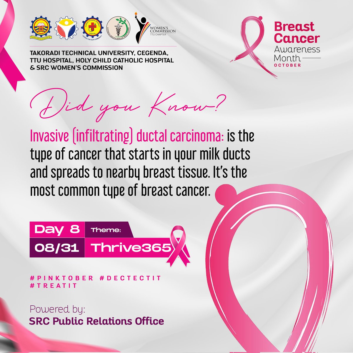 Day 8/31

𝑰𝑵𝑽𝑨𝑺𝑰𝑽𝑬 𝑫𝑼𝑪𝑻𝑨𝑳 𝑪𝑨𝑹𝑪𝑰𝑵𝑶𝑴𝑨🎗️

#TTUSRC #TTUWoCom #Pinktober #DetectIt #TreatIt