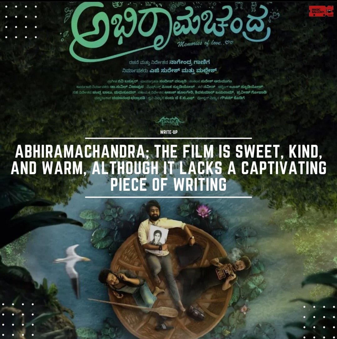 Abhiramachandra is a recent honest attempt by a newcomer in the film industry. It has great potential to succeed but could have benefit from improvements in certain areas of writing
#abhiramachandra 

#kannada #kannadfilm #kfi #sandalwood #kannadacinema