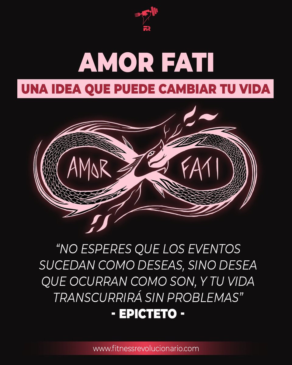FITrebelde's tweet photo. Aunque el término amor fati se acuñó mucho después de los primeros estoicos, refleja perfectamente su enseñanza de no limitarse a aceptar el destino, sino llegar a apreciarlo.

No podemos cambiar lo ocurrido, pero podemos cambiar cómo lo percibimos. https://t.co/UAs5sb1Q3U