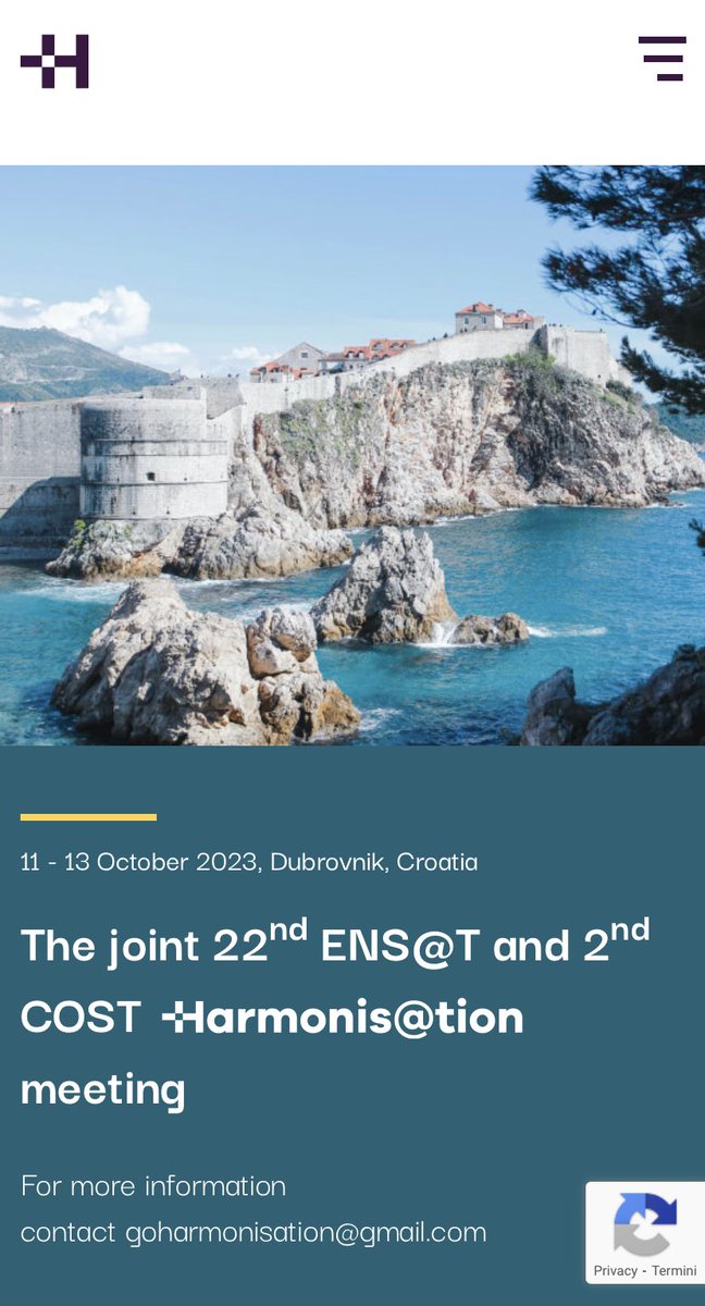 ENSAT_news's tweet photo. ‼️ Just three days till the start of the joint ENSAT and @goharmonisation annual meeting in beautiful #Dubrovnik!! Absolutely not to be missed the Round Table and the Welcome Reception with five ENSAT founders on 11 Oct. Looking forward to seeing you all ‼️ https://t.co/fQ3WrTBnvB