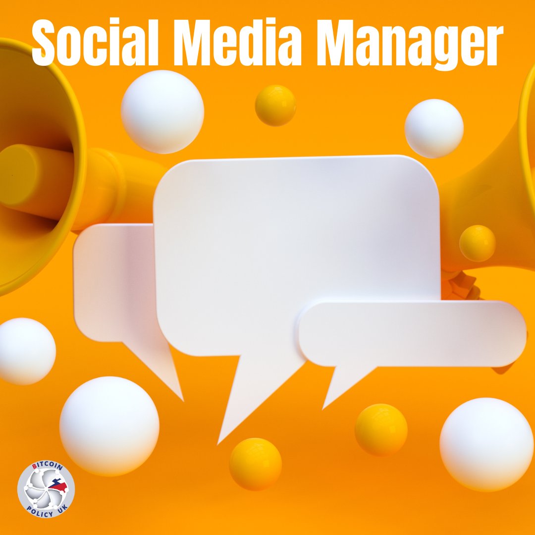 👩‍💻 Are You Our Next Social Media Guru? 👨‍💻
Role: Volunteer Social Media Manager

We're looking for someone who can:

Create compelling content
Engage our community
Drive our mission forward
Apply today! bitcoinerjobs.com/job/1239482-so…

#BitcoinPolicyUK #SocialMediaJobs #Bitcoin