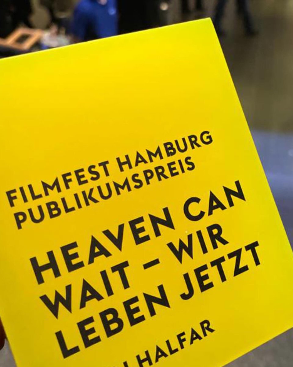 Heaven can wait von Sven Halfar gewinnt Publikumspreis auf dem Filmfest Hamburg, herzlichen Glückwunsch! Große Freude! @filmfesthamburg @SvenHalfar @NDRpresse @HeimathafenFilm @ndr @nm_nordmedia @moin_film