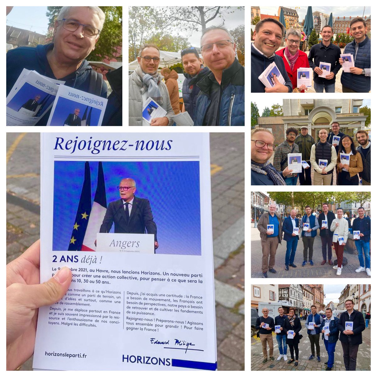 Mobilisation au marché de la #Robertsau à #Strasbourg et ailleurs dans le Bas-Rhin pour les 2 ans de <a href="/HorizonsLeParti/">Horizons</a> : des moments conviviaux et des échanges enrichissants autour des idées de <a href="/EPhilippe_LH/">Edouard Philippe</a>