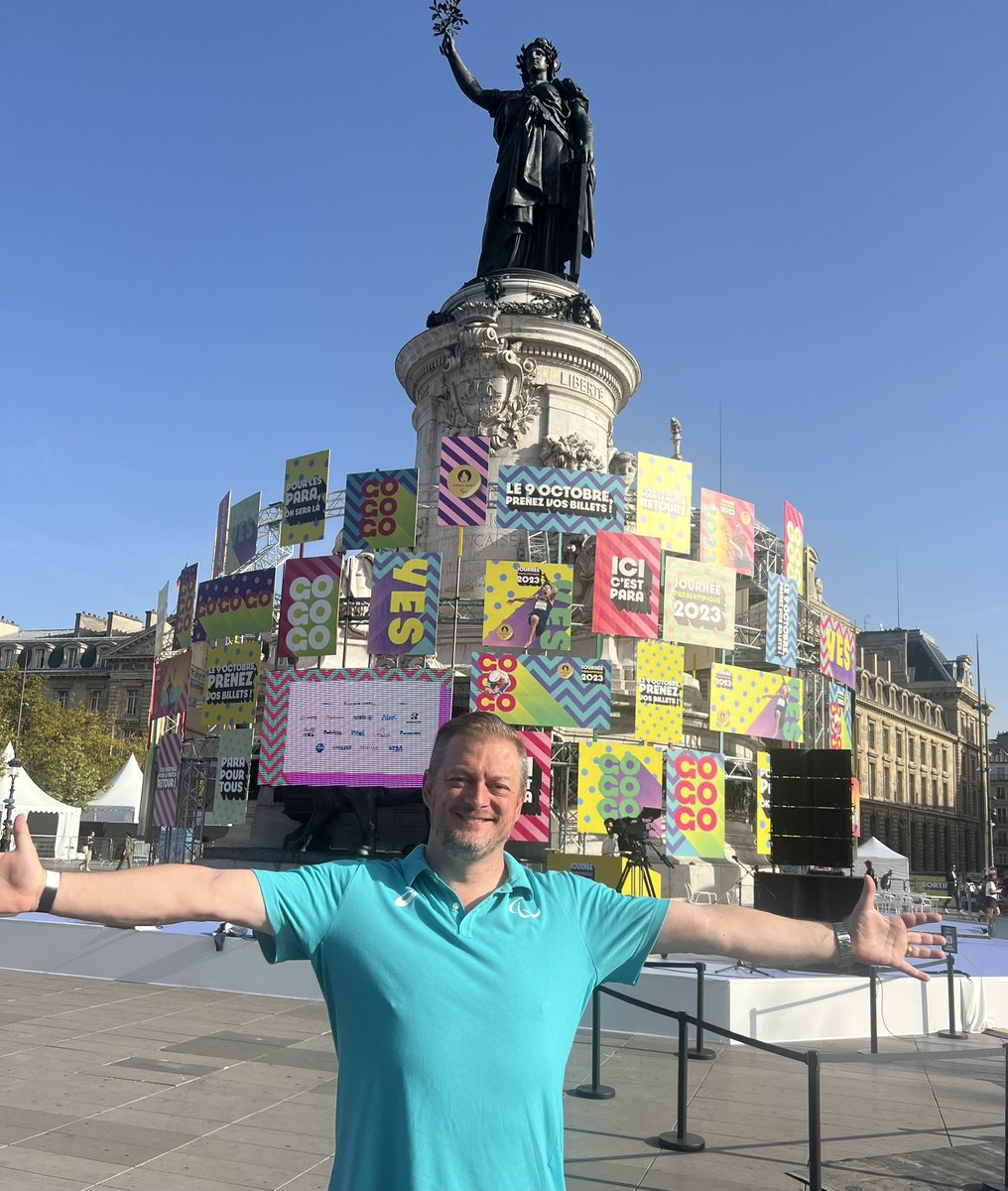 Looking forward to a fantastic Paralympic Day, here at Place de la Republique, in Paris. Come and enjoy an exciting day with us. Try-outs, top Paralympians, artistic performances. You don’t wanna miss it. Be part of it! @paralympics @paris2024 #journéeparalympique #ParalympicDay