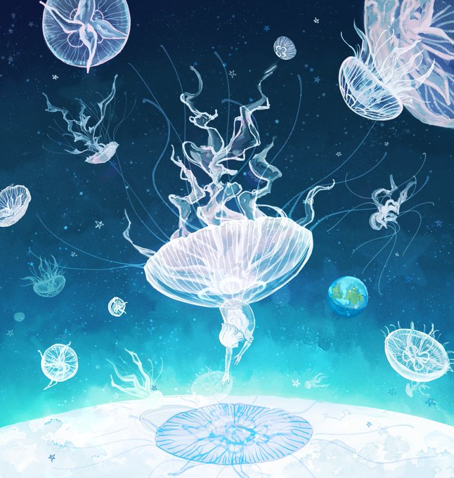 「jellyfish」 illustration images(Latest)｜5pages