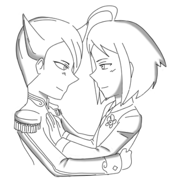Edgy_Cupcake_'s tweet photo. Gay thoughts... 💜💙
#PokemonMastersEX #royallectureshipping #PokemonLear #PokemonCheren https://t.co/FPhgaJ3gXz
