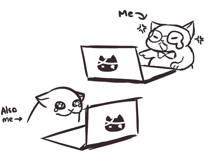 Draw party is going great y'all. Come and watch me draw myself as sad cats #eggARTack