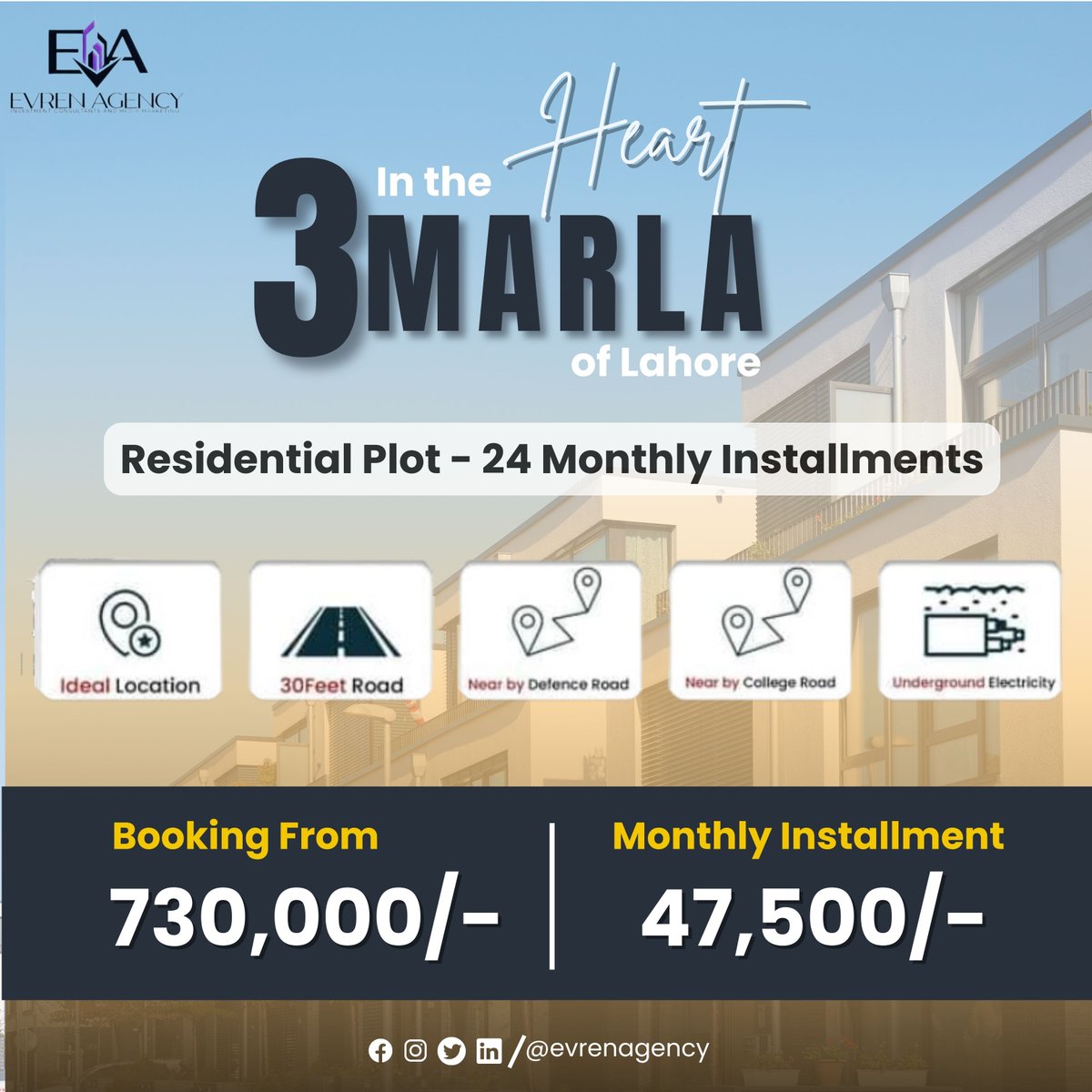 evrenagency's tweet photo. 2 Years Easy Installment Plan
PINE ENCLAVE
Launched in the Heart of Lahore
Adjacent to I.E.P Town
Limited Options Available
PLOT CATEGORIES
3 Marla
5 Marla

#Pineenclave #evrenagency #3marla #3marlaplot #5marla #5marlaplot #5marlaplots #residential #residentialsales https://t.co/NY2qHsDlnv