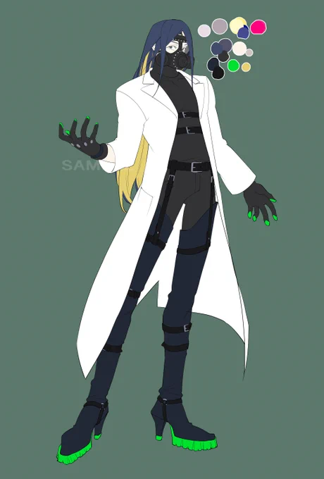 つぎのキャラを描いています マッドサイエンティスト