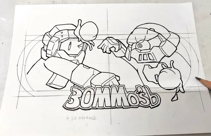 えー、石の上にも三年と申しますが。 「休憩時間にペン画描くおじさん」は、三年たって絵師とよばれるようになりました。(絵師なの?) 沢山ネタをくださる皆さんのおかげです。ゆるく続けてまいります。 #まめきょうコレクション