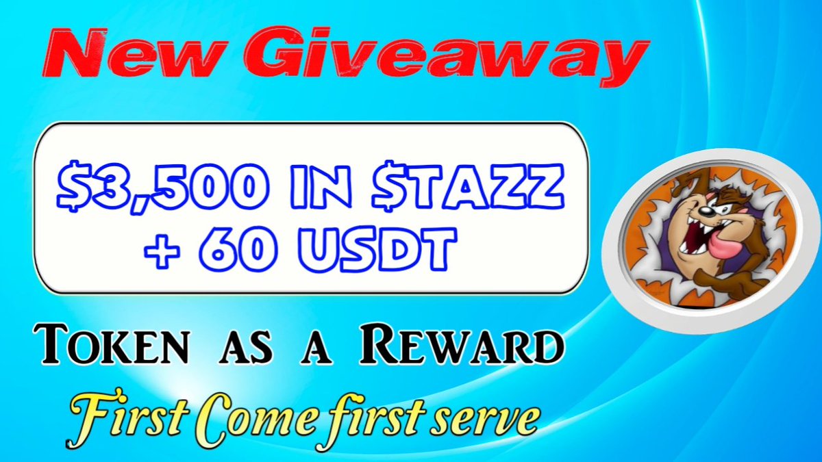 😍tazzcoin X Virtual Land Partnership #Airdrop  

🏆Prize Pool »» $3,500 in $TAZZ Token + 60 Usdt

🏅Top 1-10 Referal &amp; First 500
1500 Random Winner🏆

To Enter ⤵️
✅Follow <a href="/VirtualLand_/">Virtual Land || Metaverse ❤️‍🔥</a> &amp; <a href="/tazzcoinbsc/">Tazz Coin Rebranding</a>
✅Complete all task  👉 gleam.io/fZF6N/tazz-tok…
✅Like Rt/Tag 3 Frnds