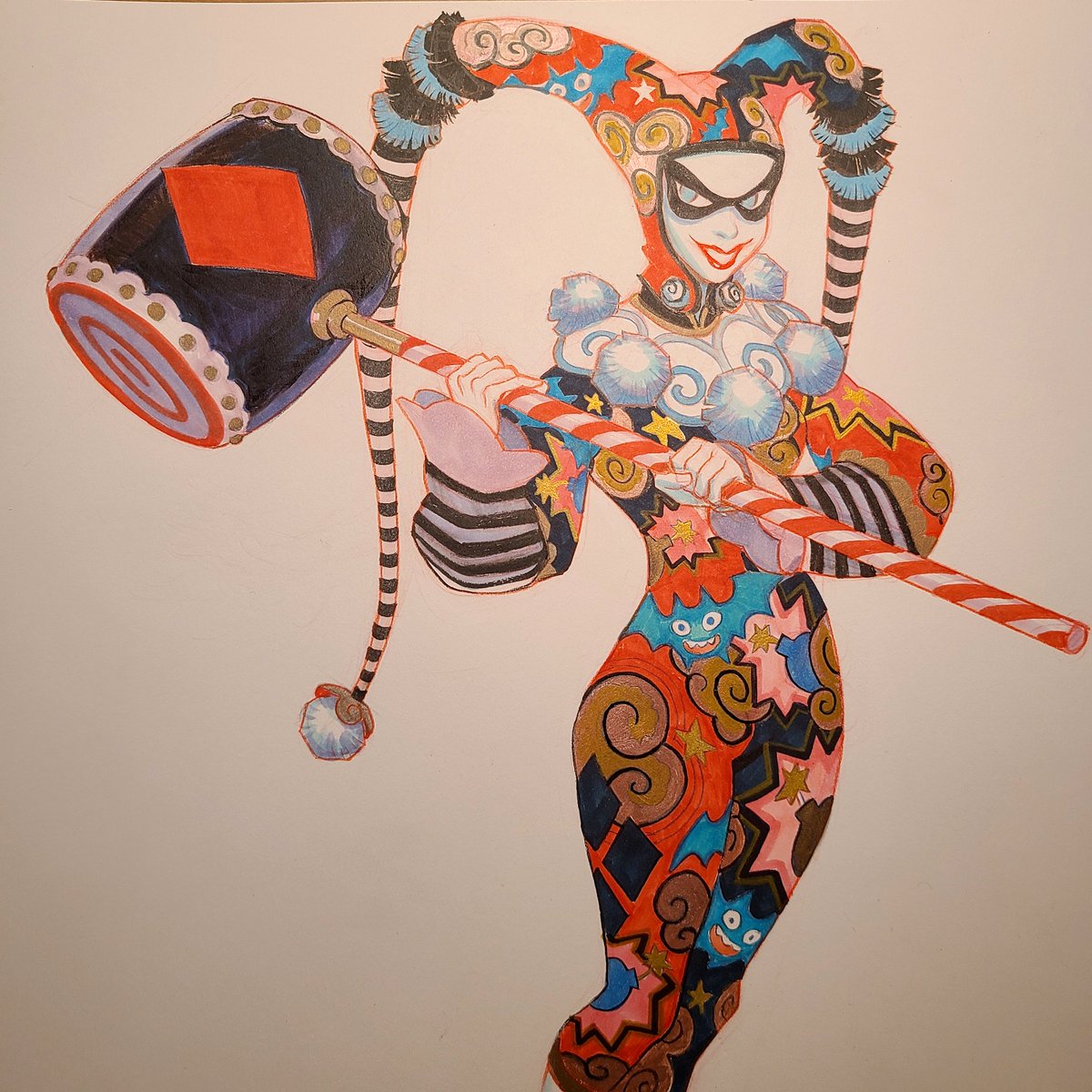「This one took forever. #HarleyQuinn #dcc」|Mindy Leeのイラスト