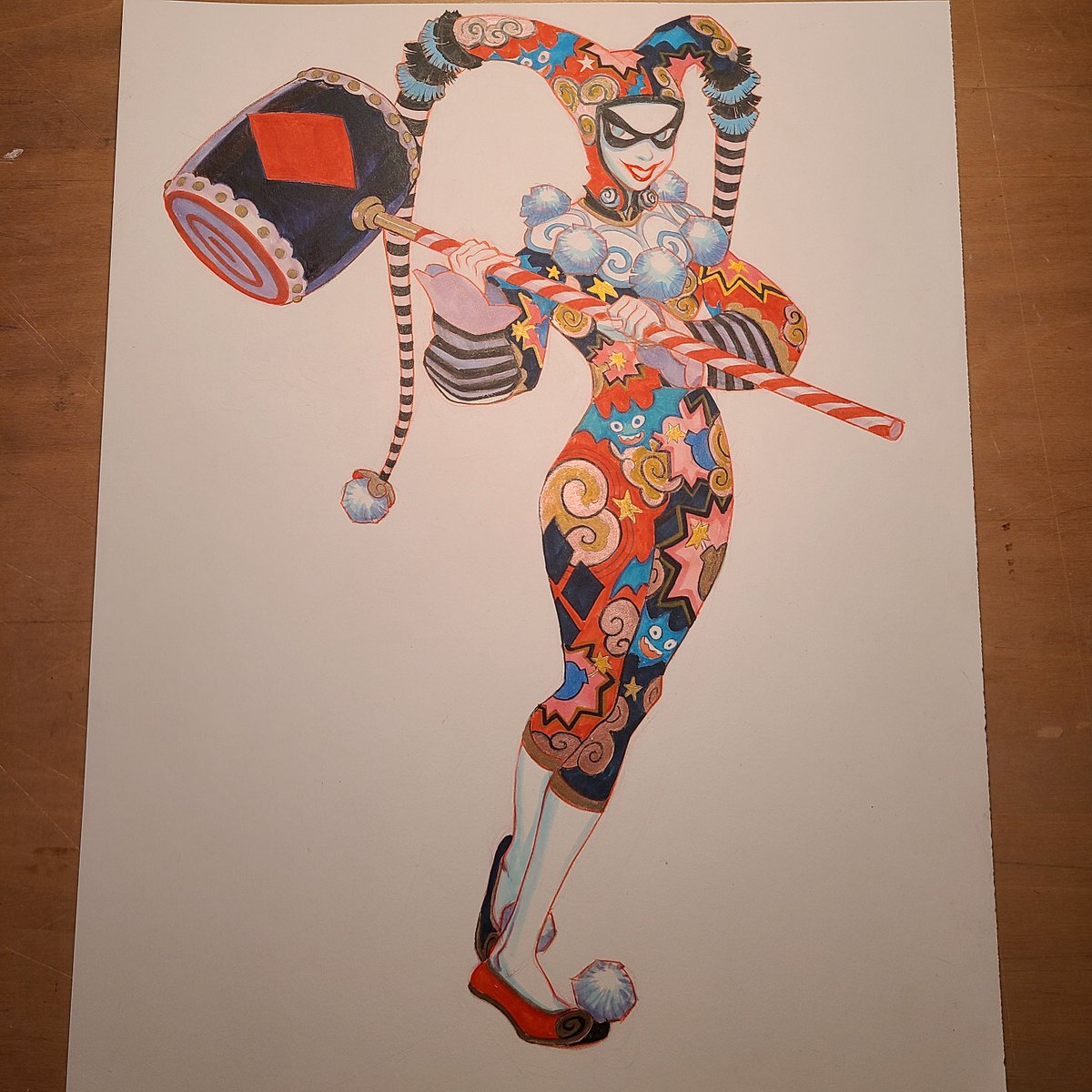 「This one took forever. #HarleyQuinn #dcc」|Mindy Leeのイラスト