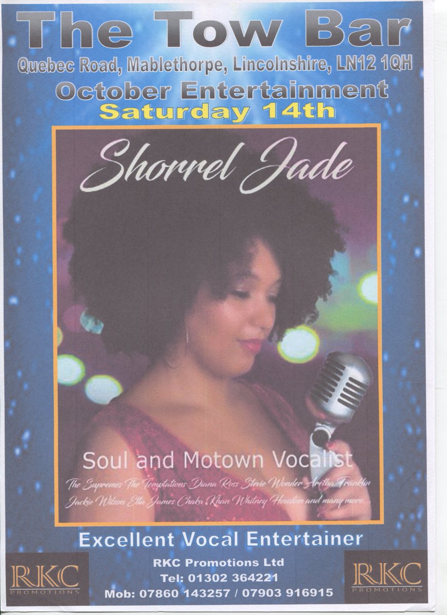 Live on Stage from9.00 pm
Bingo in the intervals