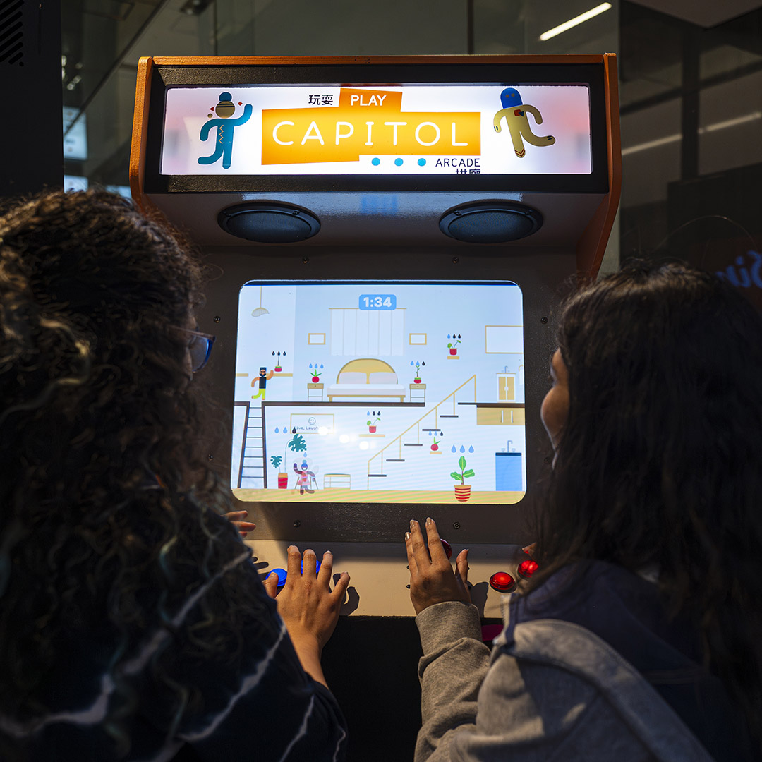 PlayableMelb's tweet photo. PLAY CAPITOL ARCADE #migw23 🕹👾🍛
113 Swanston St, Melbourne
Daily 10am-8pm

10-in-1
Take a moment to enjoy games made for a street arcade.
驻足体验专为街头设计的的游戏街机。

@whatsonmelb
@creative_vic https://t.co/Zm7Iv0ztZs