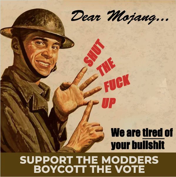 Whatevertho4's tweet photo. #StopTheMobVote #MinecraftMobVote #Minecraft https://t.co/hnmaVcY73g