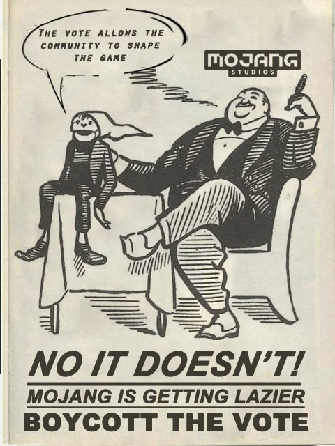 Whatevertho4's tweet photo. #StopTheMobVote #MinecraftMobVote #Minecraft https://t.co/hnmaVcY73g
