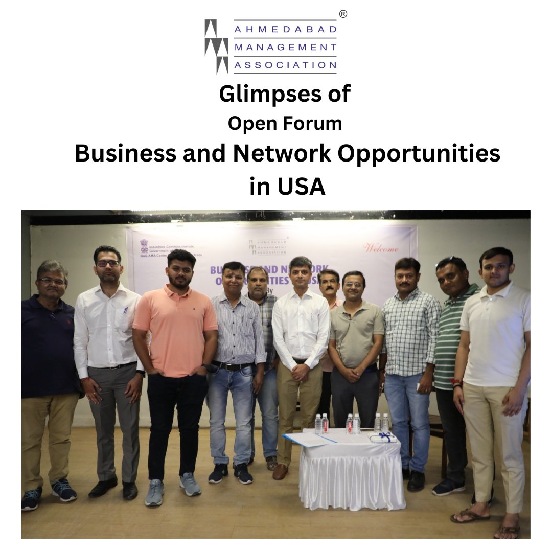 Catch some glimpses from our Open Forum on Business and Network Opportunities in the USA. 🇺🇸💼 Stay inspired and connected! 🤝🌐 

#ama #amaindia #ahmedabad #NetworkingUSA #exploreopportunities #growprofessionally #business #businessopportunities