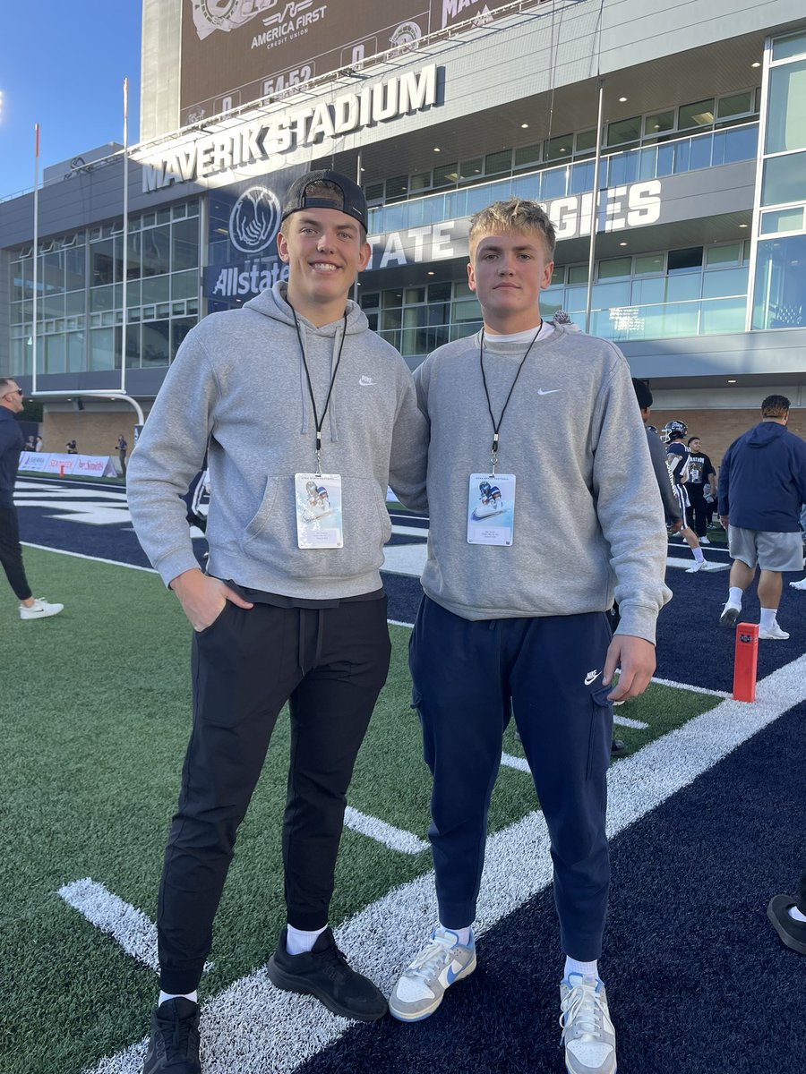Great day for <a href="/gustin_max/">Max gustin</a> and <a href="/alexcloward4/">Alex cloward</a> #usufootball #aggiefootball