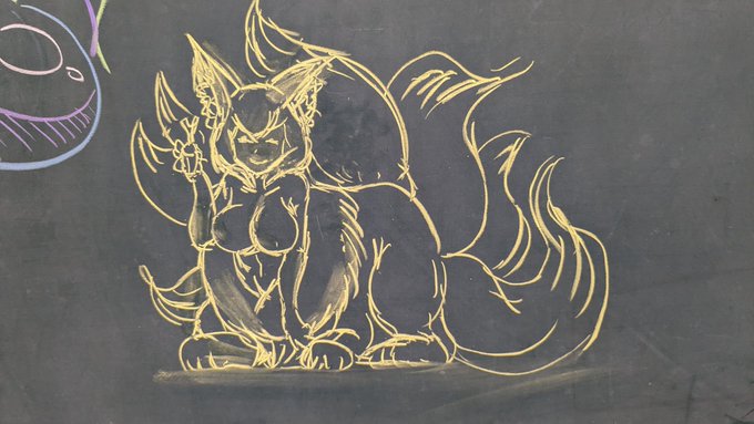 瀬戸内さんがライブで描いた七尾様だ!生で拝んで驚きやがれ!#jingaionly 