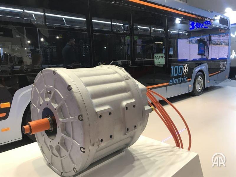 SaRamazanoglu's tweet photo. #BMC Otomotiv San. ve Tic. A.Ş.'nin 12 metrelik otobüsü #PROCITY, #Aselsan tarafından geliştirilen motorla elektrikli hale getirildi https://t.co/3BZszZh97e