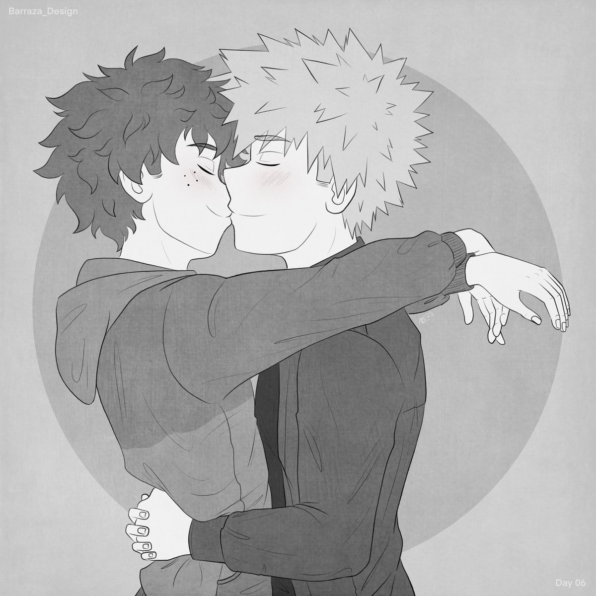 #bkdkinktober #bkdk #firstkiss

Day 06 - First Kiss

You /know/ Izuku’s on his toes to be the same height as Katsuki for this