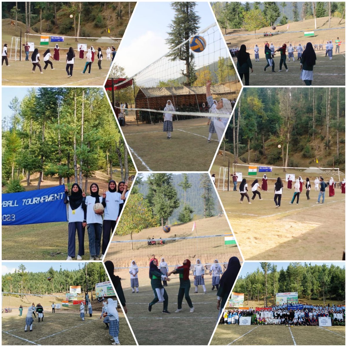 sarali118706999's tweet photo. INAUGURATION CEREMONY OF ‘GIRLS VOLLEYBALL TOURNAMENT LOLAB 2023 PRELUDE EVENT OF LOLAB MELA’
#HumSayaHaiHum
#LolabMela
#ProsperousKashmir
#PatriotsOfKashmir
#RepublicansOfIndia
#IndianArmy https://t.co/7QkJ8VEp4A