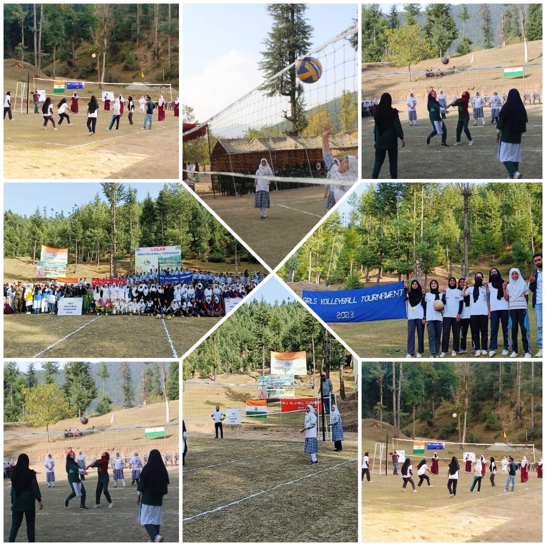 Nusaratkhan11's tweet photo. INAUGURATION CEREMONY OF ‘GIRLS VOLLEYBALL TOURNAMENT LOLAB 2023 PRELUDE EVENT OF LOLAB MELA’
#HumSayaHaiHum
#LolabMela
#ProsperousKashmir
#PatriotsOfKashmir
#RepublicansOfIndia
#IndianArmy https://t.co/o6FCOJcaZO