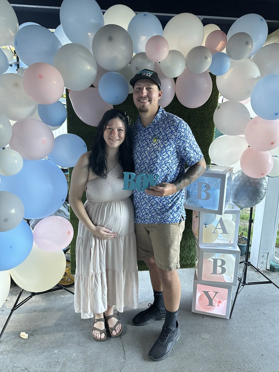 We are officially going to be B O Y parents💙💙💙 Jett Michael we love you so much already🤍🤍🤍