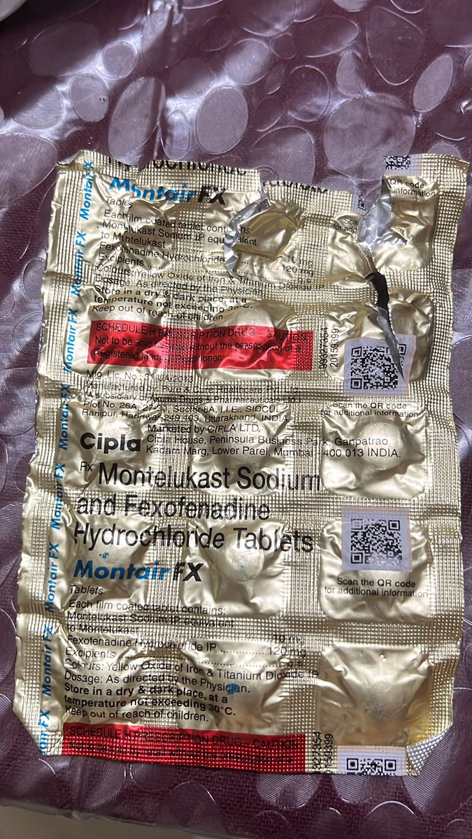 S_Priscilla's tweet photo. Hello Cipla. Kindly check your medications sold at  Bhubaneswar, Odisha. I’m currently taking med x 4 days by your company and there is no effect of medication on my system. I’m a healthcare professional. I changed brand and company and had immediate effect https://t.co/l1dKEB0WmW