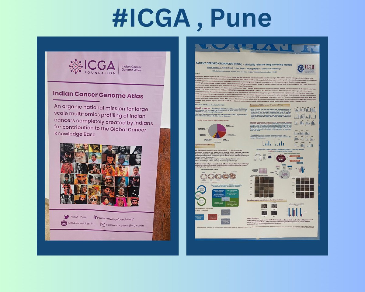 dk7mar's tweet photo. #ICGA - 4thICGAmeeting. Enlightening event..Cancer genomics, epidemiology, bioethics..many questions answered but many more queries triggered. Lastly, presenting the work that helps me to satiate my scientific fervor. https://t.co/1J2KvJR1So