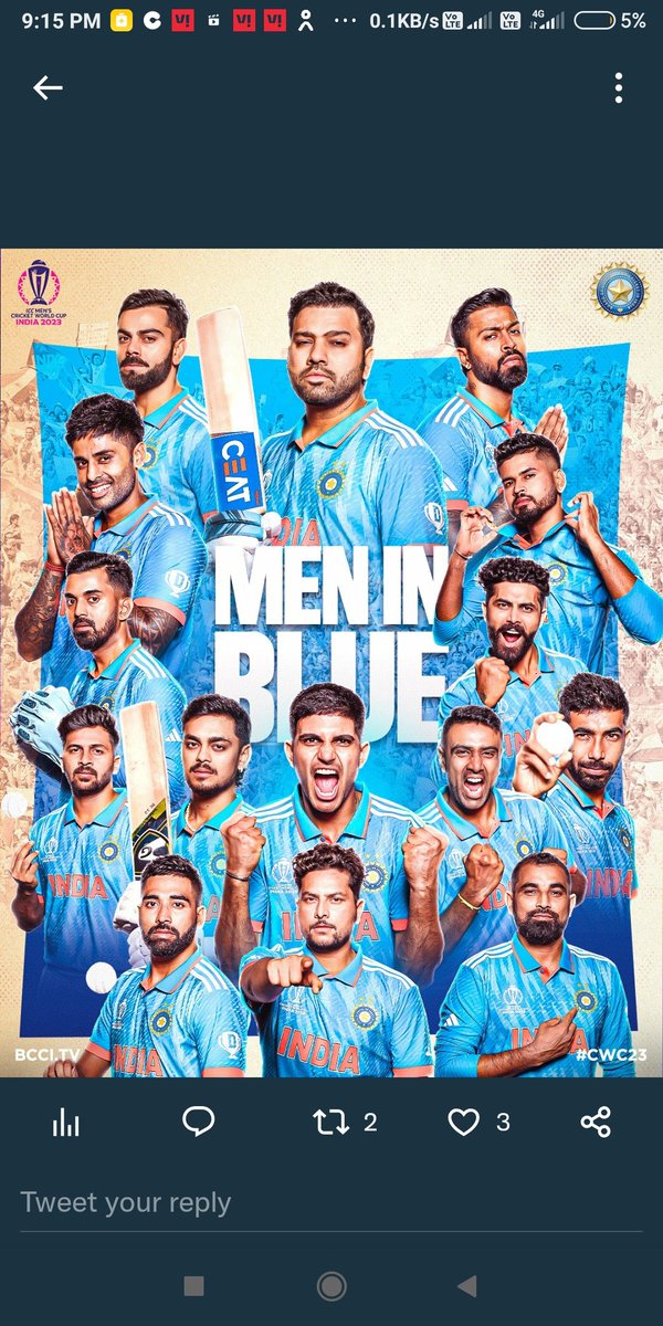 ArvindNirwal's tweet photo. The cricket fever is back&amp; it's time 2 cheer 4Team India! 🇮🇳🏆#MenInBlue @IndianCricNews
Aim to bring home thecup again Go,TeamIndia! #TeamIndia #Cricket🇮🇳💪 #teamBharat @BCCI #ChakDeIndia #INDvAUS @StarSportsIndia #CWC23 #BringItHomeTeamIndia    #CricketTwitter #WorldCup2023 https://t.co/1Kv56HV0wZ