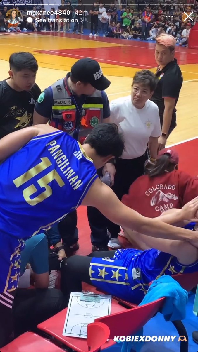 The supportive team captain talking to Kobie last night when he got injured. #DonnyPangilinan

Hoping for your speedy recovery, Kobie! <a href="/kobierbrown/">kobie brown</a>