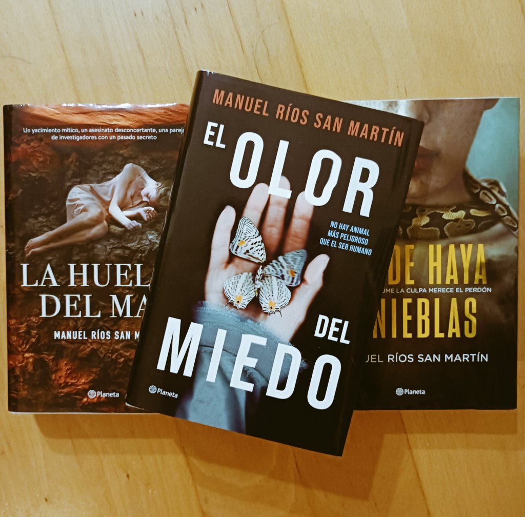 Para los que aún no lo conocéis, os invito a leer cualquier Novela de <a href="/mriossanmartin/">Manuel Ríos San Martín</a> , todas son muy buenas, pero si tengo que elegir una, yo me quedo con la última
#megustaELOLORDELMIEDO