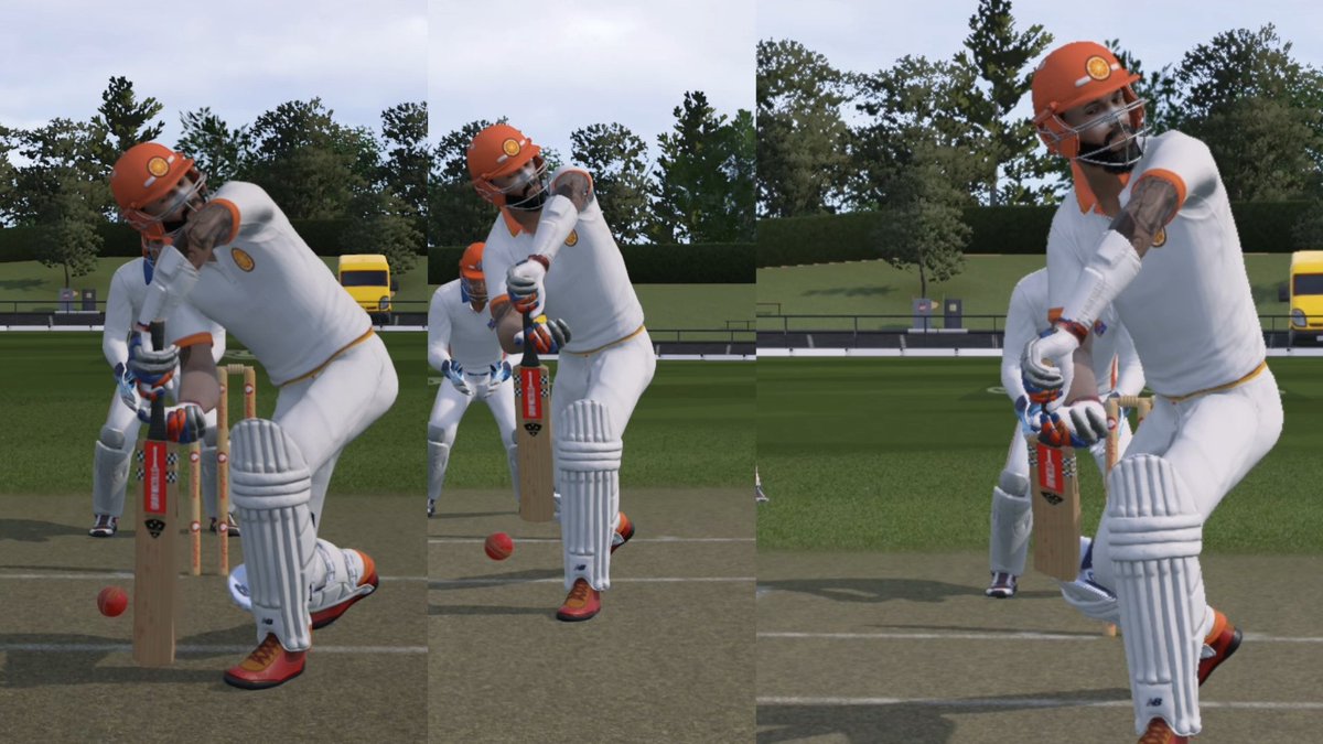 I remember raising a ticket for this in Cricket22 and then it got fixed. The batter batting with a tilted head towards mid wicket / square leg is back with c24. Have raised a ticket. Hopefully a fix soon #Cricket24