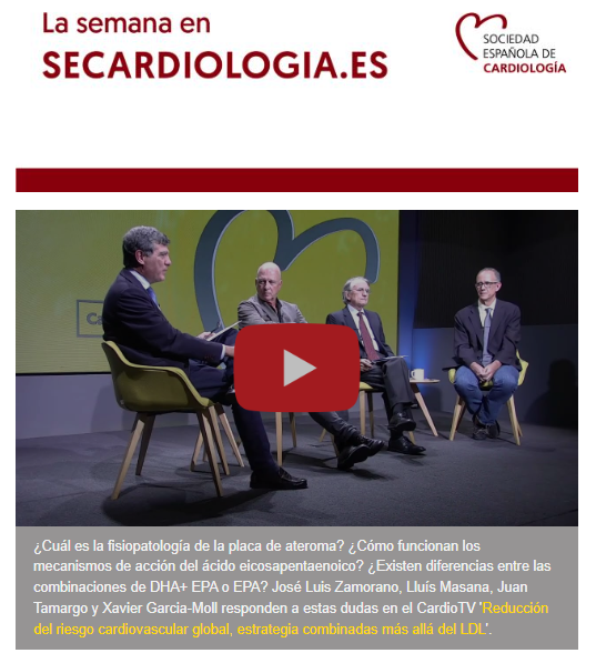 secardiologia's tweet photo. 📣Ya puedes consultar la newsletter semanal con los últimos contenidos de:
✅#BlogSEC
✅#BlogREC
✅#CardioPODCAST
✅#codICeSEC
🔗https://t.co/RKII8rem6F https://t.co/qkDYuLG6qu