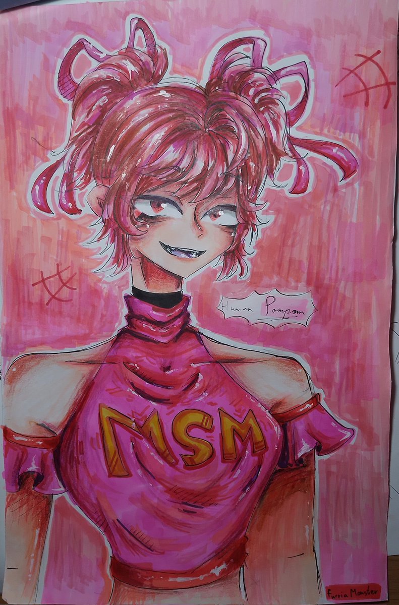 FurriaMonster's tweet photo. Human PomPom🎊

(My markers are dying help) 

#mysingingmonsters #msm #fanart #art 
#drawing #myart #pompomMSM #monsterpiece https://t.co/AeoCzc4FfE