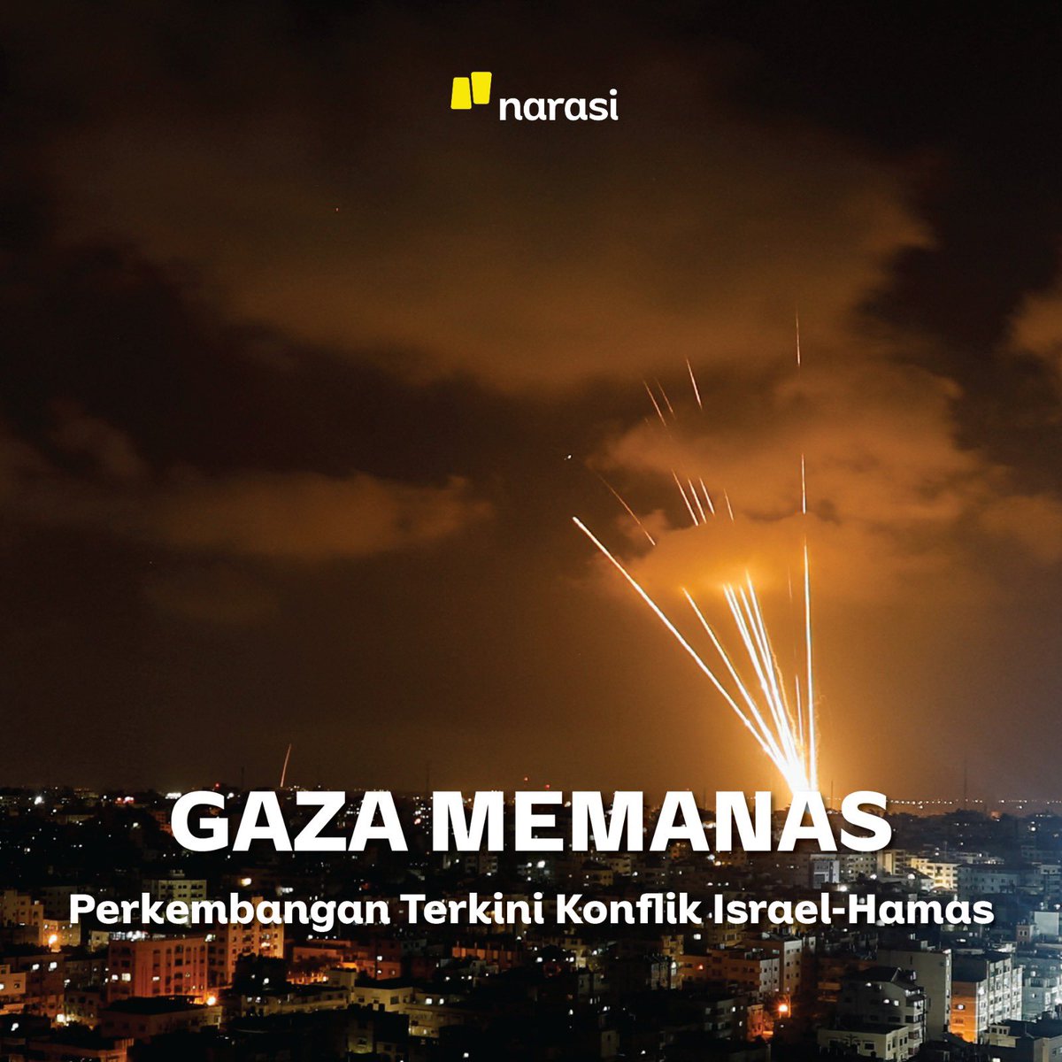 Sejak Sabtu (7/10) pagi, eskalasi konflik di Gaza meningkat, ditandai dengan saling serang antara dua pihak: Hamas &amp; Israel. Lebih dari 400 orang tewas, ribuan luka-luka. Kami berupaya menyajikan update situasi dari sana lewat utas ini.